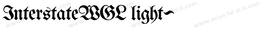 InterstateWGL light字体转换